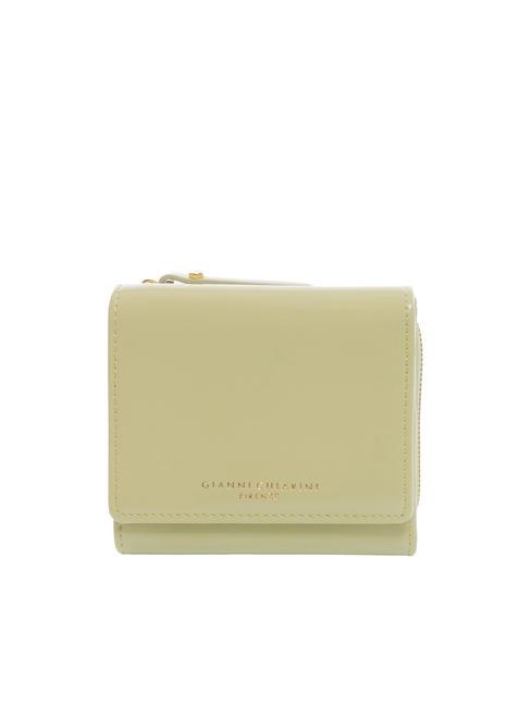 GIANNI CHIARINI WALLET CLUX Portafoglio compatto in pelle salad green - Portafogli Donna