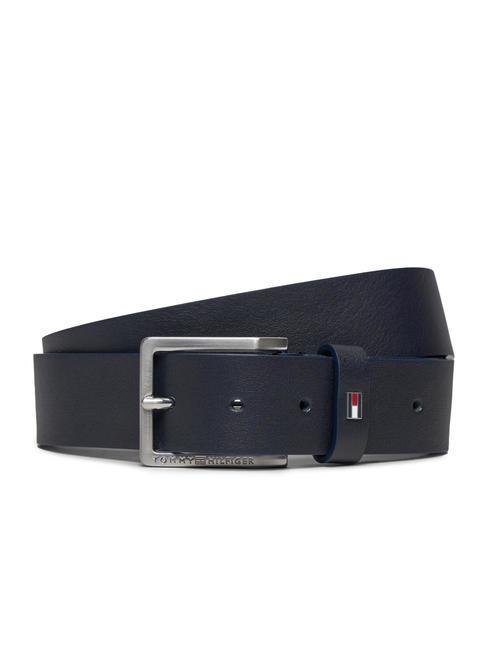 TOMMY HILFIGER OLIVER Cintura in pelle space blue - Cinture