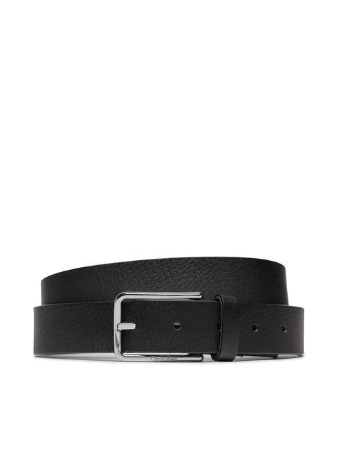 CALVIN KLEIN WARMTH  Cintura in pelle ck black - Cinture