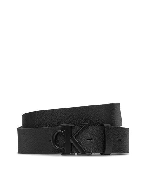 CALVIN KLEIN CK JEANS Ro Mono Cintura in pelle pvh black - Cinture