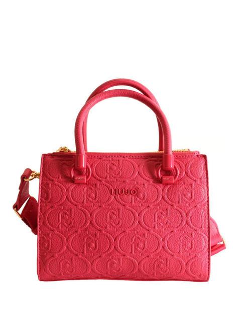 LIUJO EMBOSSED LOGO Borsetta a mano, con tracolla viva magenta - Borse Donna