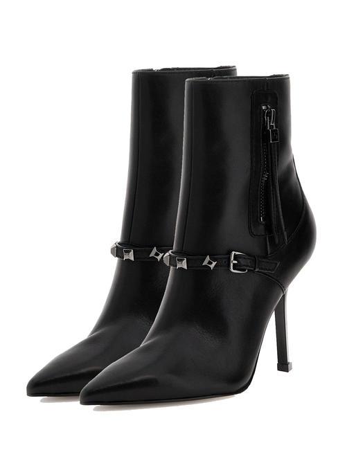 GUESS AYLO Stivaletti tronchetti alti in pelle NERO - Scarpe Donna