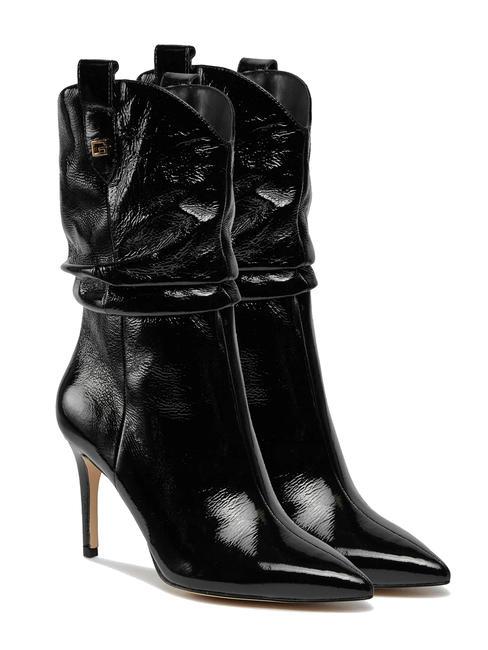 GUESS BENISA Stivaletti alti in pelle verniciata NERO - Scarpe Donna