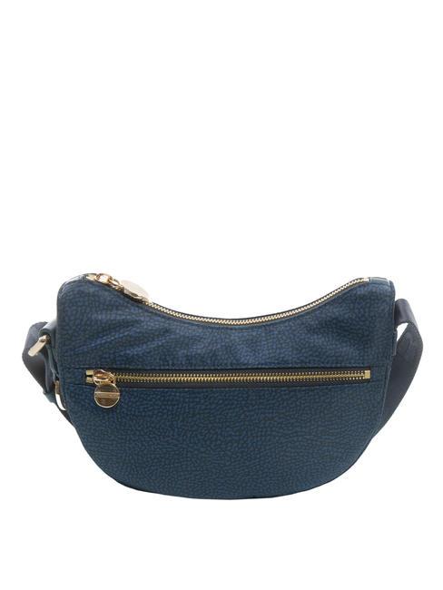 BORBONESE HOBO LUNA MINI ECO LINE Borsa sacca a tracolla blu - Borse Donna