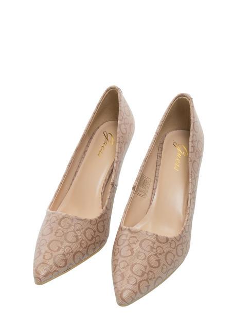 GUESS G LOGO Décolleté alte Beige/Brown - Scarpe Donna