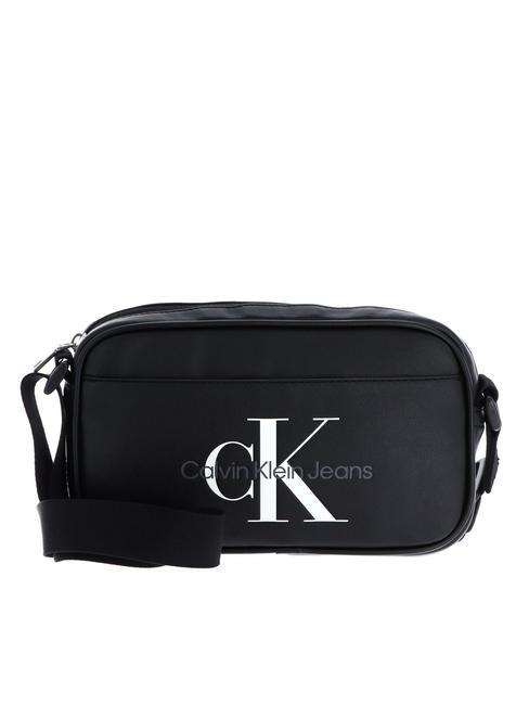 CALVIN KLEIN CK JEANS MONOGRAM SOFT Borsello camera bag pvh black - Tracolle Uomo