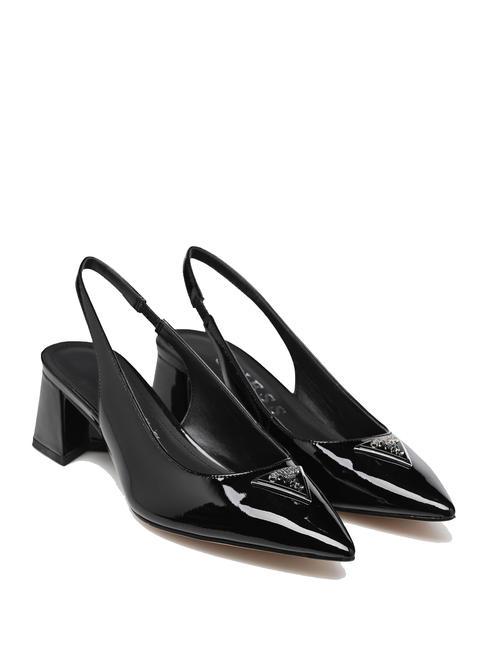 GUESS ZANDA Décolleté slingback vernice NERO - Scarpe Donna