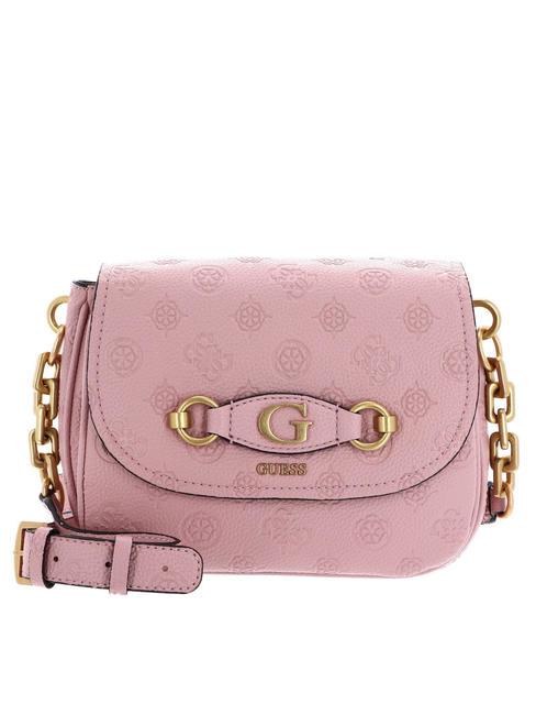 GUESS IZZY PEONY Borsetta a tracolla apricot rose logo - Borse Donna