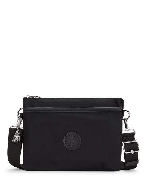 KIPLING RIRI L Borsa piatta a tracolla paka black c - Borse Donna