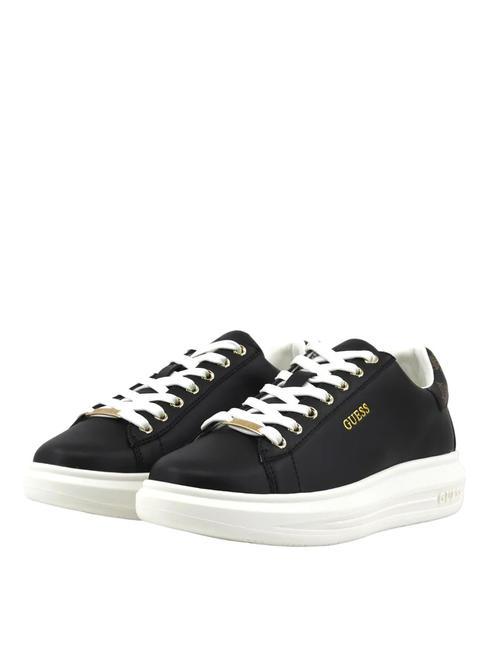 GUESS VIBO Sneakers BLACK BROWN - Scarpe Donna