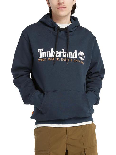 TIMBERLAND WWES REGULAR Felpa con cappuccio dark sapphirewhite - Felpe Uomo