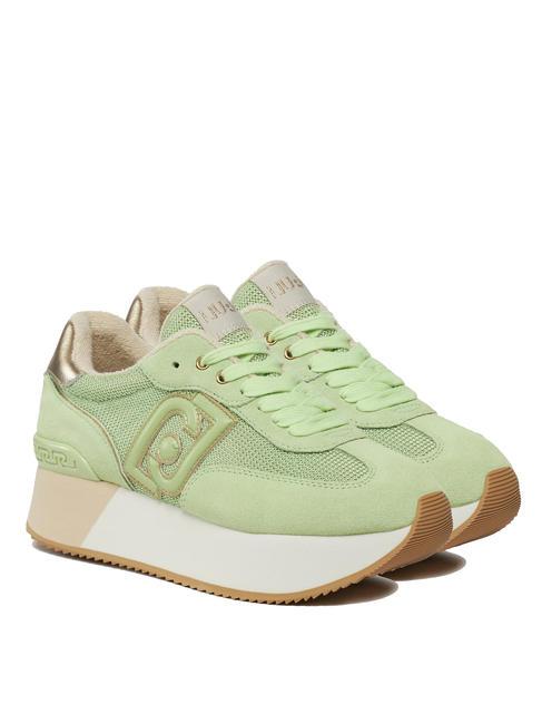 LIUJO DREAMY 02 Sneakers platform light green/light gold - Scarpe Donna