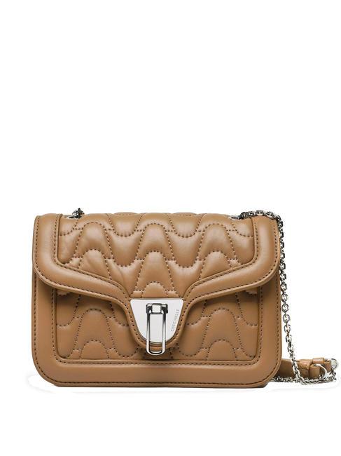 COCCINELLE MARVIN TWIST Borsa tracolla in nappa nocciola - Borse Donna