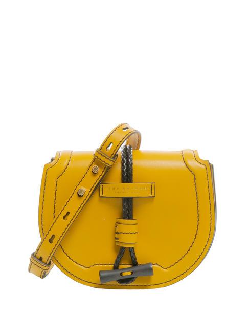 THE BRIDGE PANZANI WOW Mini bag in pelle a tracolla limone/oro - Borse Donna