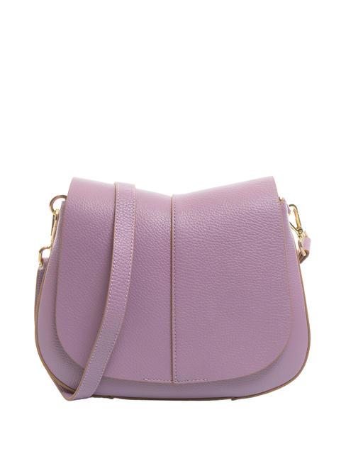 GIANNI CHIARINI HELENA ROUND Borsa in pelle con doppia tracolla argyle purple - Borse Donna