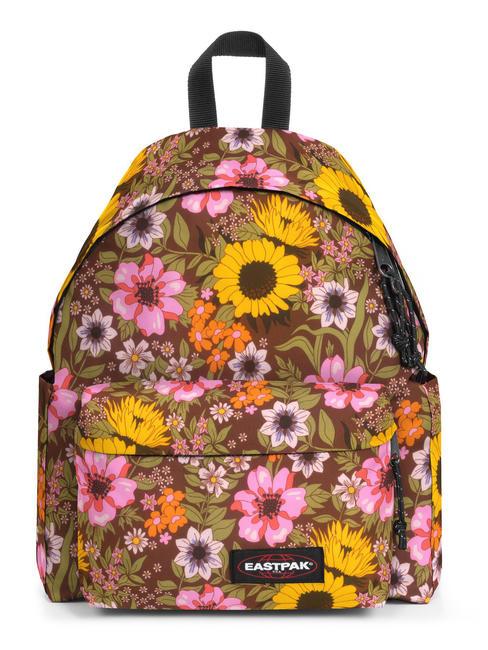 EASTPAK PADDED DAY PAK'R Zaino porta PC 14" con tasca porta borraccia popflower brown - Zaini Scuola & Tempo Libero