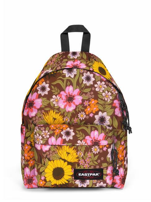 EASTPAK PADDED DAY PAK'R SMALL Zaino porta tablet con tasche porta borraccia popflower brown - Zaini Scuola & Tempo Libero