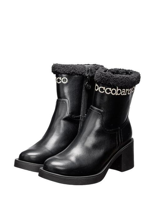 ROCCOBAROCCO LOGO Stivaletti alti con zip nero - Scarpe Donna