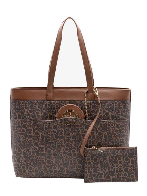 ROCCOBAROCCO GIADA Borsa shopping con tracolla marrone/nero - Borse Donna