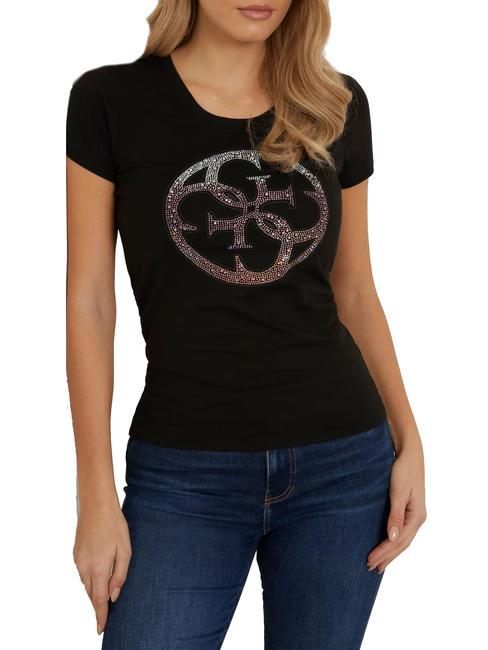 GUESS 4LOGO T-shirt con logo 4G jetbla - T-shirt e Top Donna