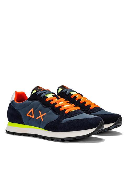 SUN68 TOM FLUO Sneakers navy blue - Scarpe Uomo