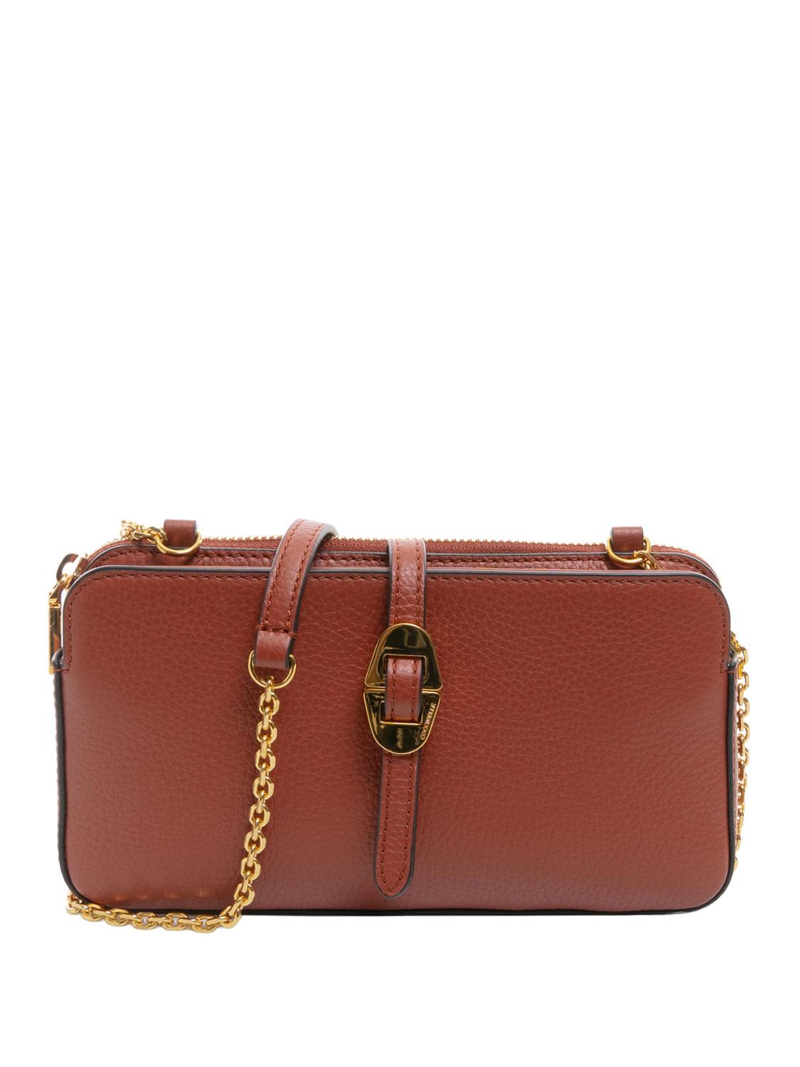 COCCINELLE COSIMA Borsa mini pelle martellata con tracolla