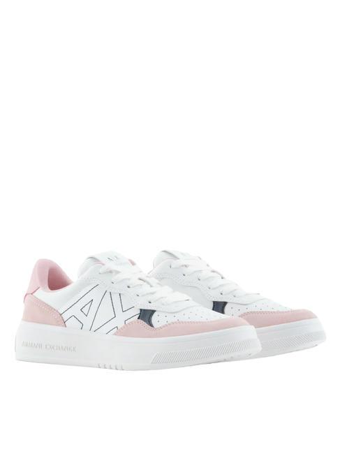 ARMANI EXCHANGE A|X Sneakers  op.white+rose+black - Scarpe Donna