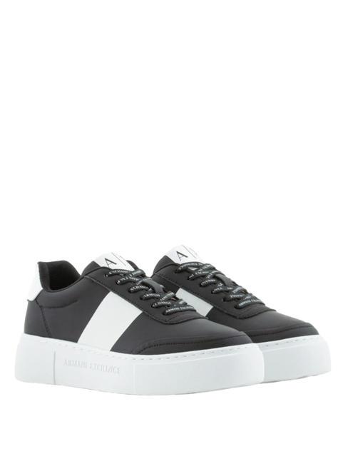 ARMANI EXCHANGE A|X Sneakers platform black+op.white - Scarpe Donna