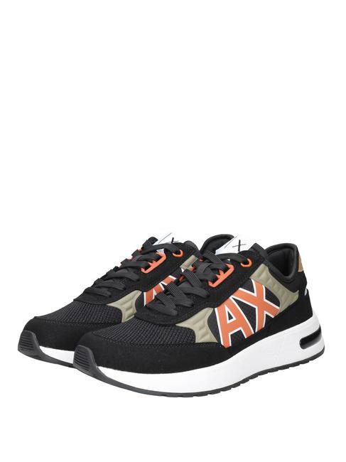 ARMANI EXCHANGE DUSSELDORF Sneakers Uomo black+wood+orange - Scarpe Uomo