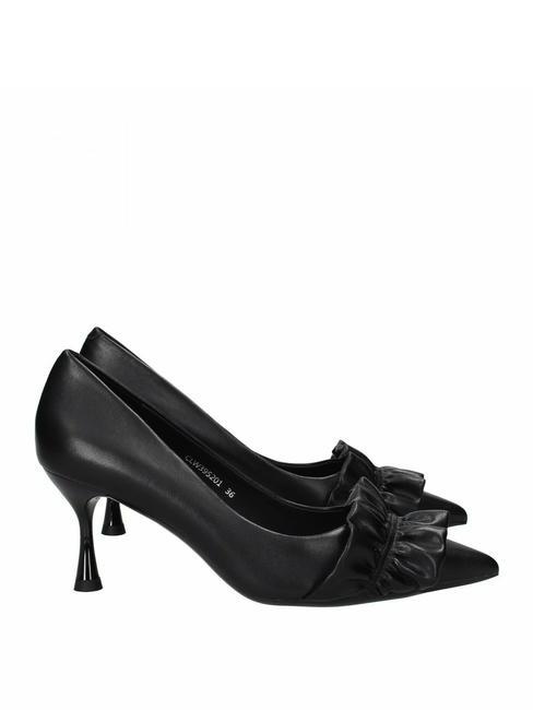 CULT PINK 3952 Décolleté in pelle tacco medio nero - Scarpe Donna