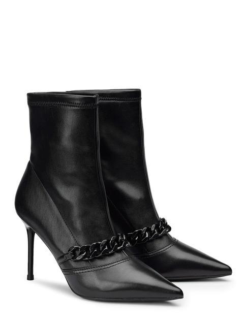 CULT QUEEN 3958 Stivaletti tronchetti alti in pelle nero - Scarpe Donna