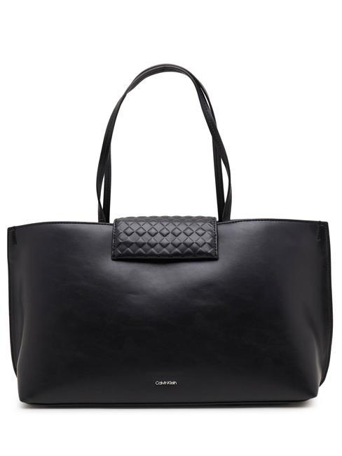 CALVIN KLEIN CALVIN MINI QUILT Borsa a spalla pvh black - Borse Donna