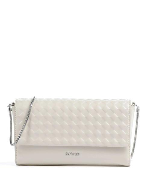 CALVIN KLEIN CALVIN MINI QUILT Mini Bag a tracolla dark ecru - Borse Donna