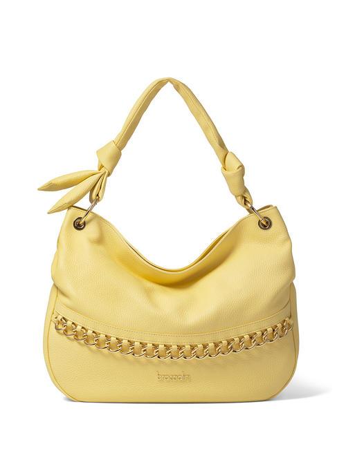 BRACCIALINI NORA Borsa sacca in pelle giallo - Borse Donna