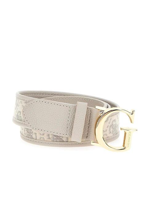 GUESS SHEMARA Cintura inserto jacquard dove logo - Cinture