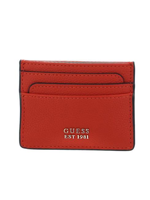 GUESS MERIDIAN Porta carte piatto arancio - Portafogli Donna