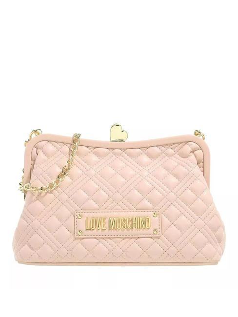 LOVE MOSCHINO QUILTED  Pochette con tracolla cipria - Borse Donna