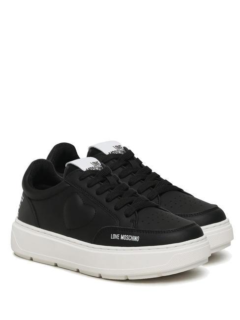 LOVE MOSCHINO BOLD40  Sneakers in pelle Nero - Scarpe Donna