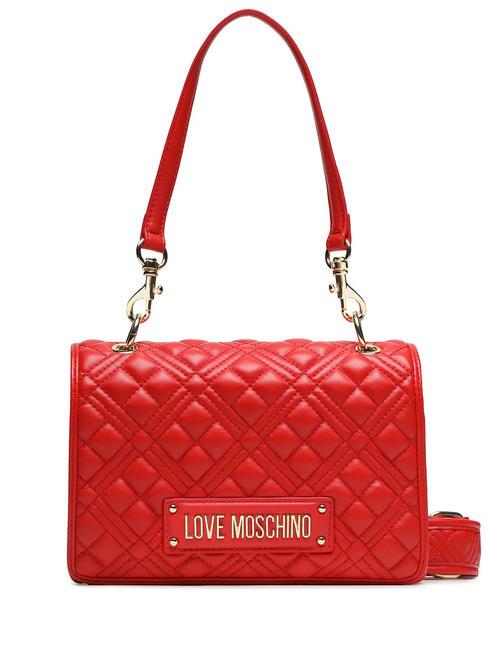 LOVE MOSCHINO QUILTED Borsa a spalla trapuntata rosso - Borse Donna