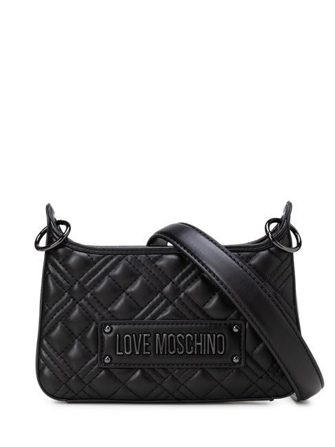 LOVE MOSCHINO QUILTED Borsa a spalla con tracolla Nero - Borse Donna