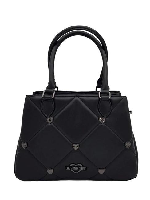 LOVE MOSCHINO GOLD HEART Borsa a mano, con tracolla Nero - Borse Donna