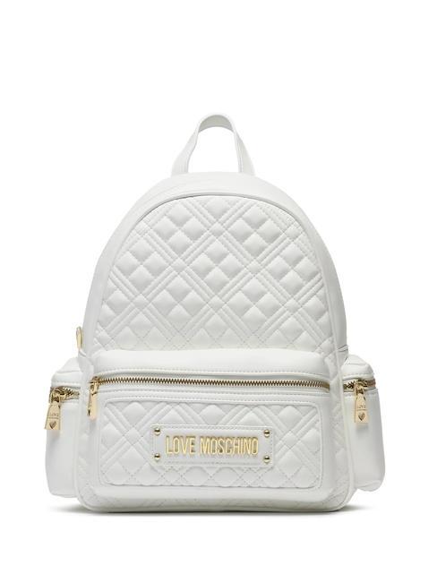 LOVE MOSCHINO QUILTED Zaino con tasche laterali offwhite - Borse Donna