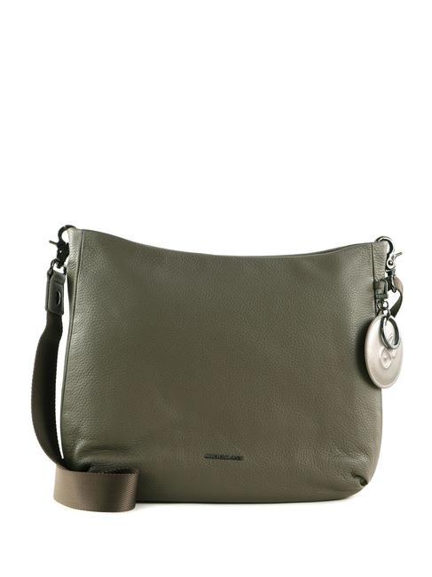 MANDARINA DUCK MELLOW LEATHER Borsa sacca pelle tracolla clay - Borse Donna