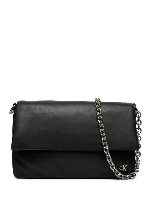 CALVIN KLEIN CHAIN Mono Borsa a tracolla pvh black - Borse Donna