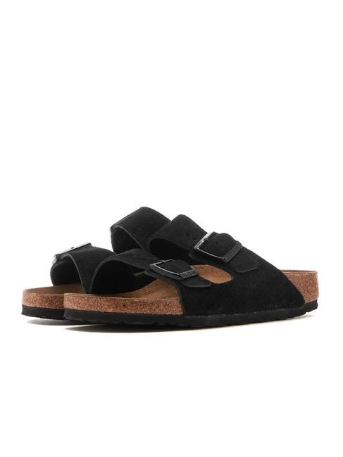 BIRKENSTOCK ARIZONA Ciabatta in pelle scamosciata black - Scarpe Unisex