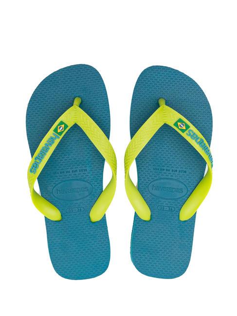 HAVAIANAS BRASIL LOGO Infradito  amazonite blue - Scarpe Unisex