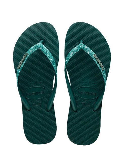 HAVAIANAS SLIM SPARKLE Infradito pantanal green - Scarpe Donna