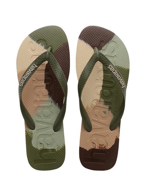 HAVAIANAS TOP LOGOMANIA COLORS II Infradito green - Scarpe Unisex