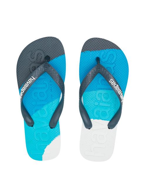 HAVAIANAS TOP LOGOMANIA COLORS II Infradito atlantic blue - Scarpe Unisex