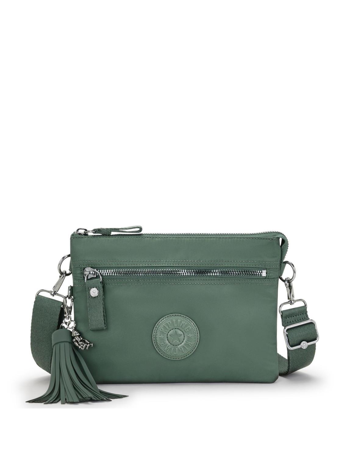 Kipling Riri L Borsa A Tracolla Con Nappina Misty Olive - Acquista A Prezzi  Outlet!